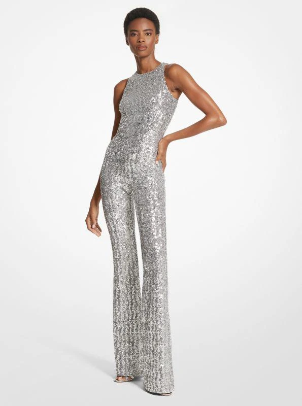 Cami Jumpsuit Asos Silver Sequin Jumpsuit Asos Design Cami Blouson
