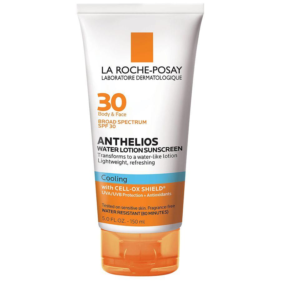La Roche Posay Cooling Water Lotion Face and Body Sunscreen SPF 30 with Cell Ox Shield