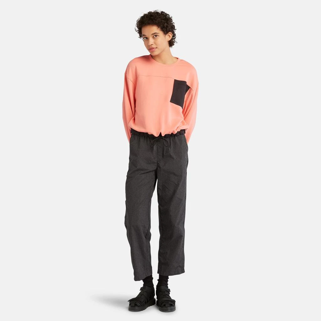 Timberland Women's Mixed-Media Crew Neck Sweatshirt 2