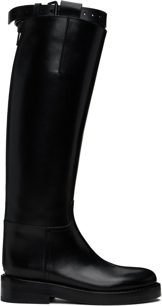 【関税込み】Florentine Ankle Boots - Ann Demeulemeester - Bl Ann Demeulemeester Florentine Heeled Ankle Boots in Black