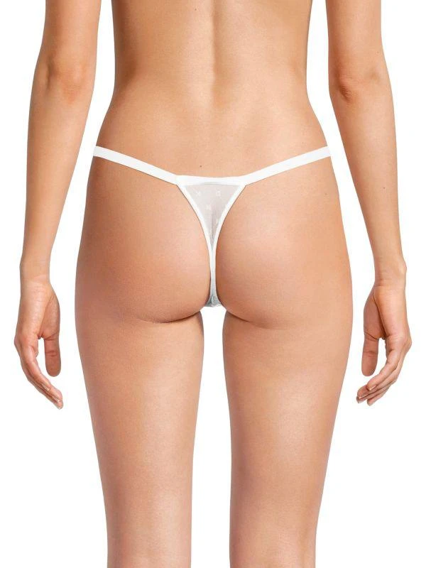 DKNY 3-Pack Logo Mesh Thongs 3