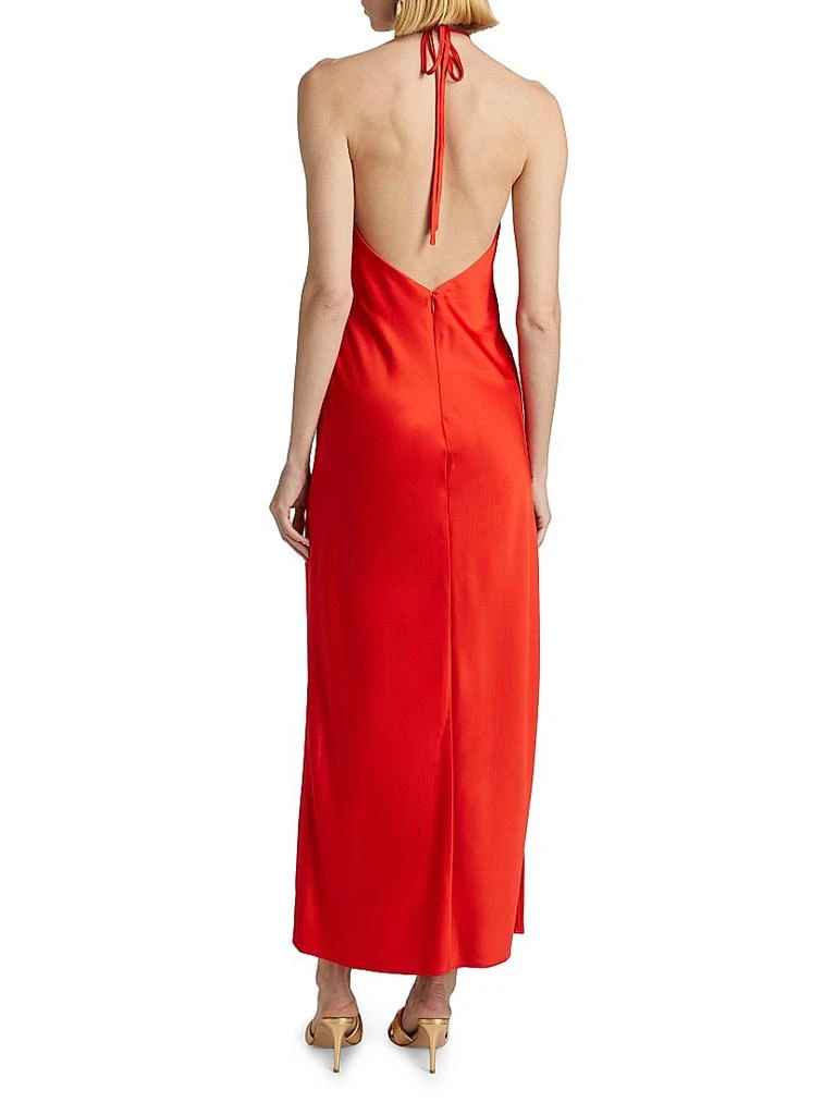 Significant Other Becca Satin Halterneck Midi-Dress 5