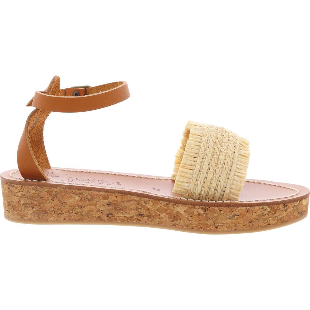 K. Jacques Atribis Womens Fringe Man Made Ankle Strap