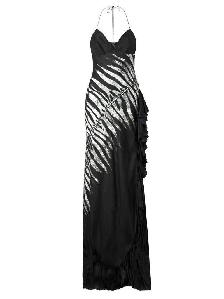Roberto Cavalli Long Dress With Zebra Print 1