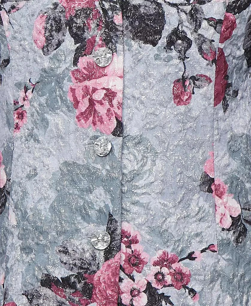 Alex Evenings Petite 3/4-Sleeve Printed Jacquard Jacket 3