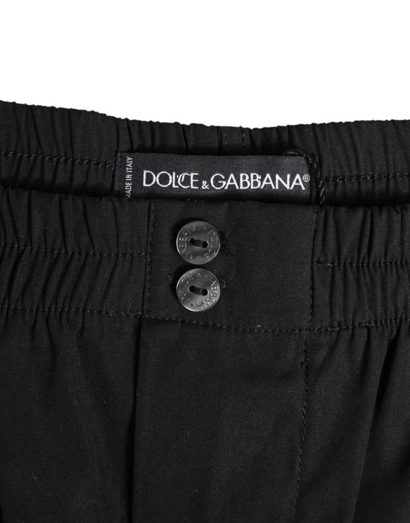 Dolce 
Gabbana Cotton Elastic Waistband Button Men
s Swimwear 2