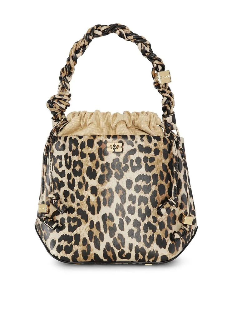 Ganni Ganni Bou Bucket Bag Print leopard 1