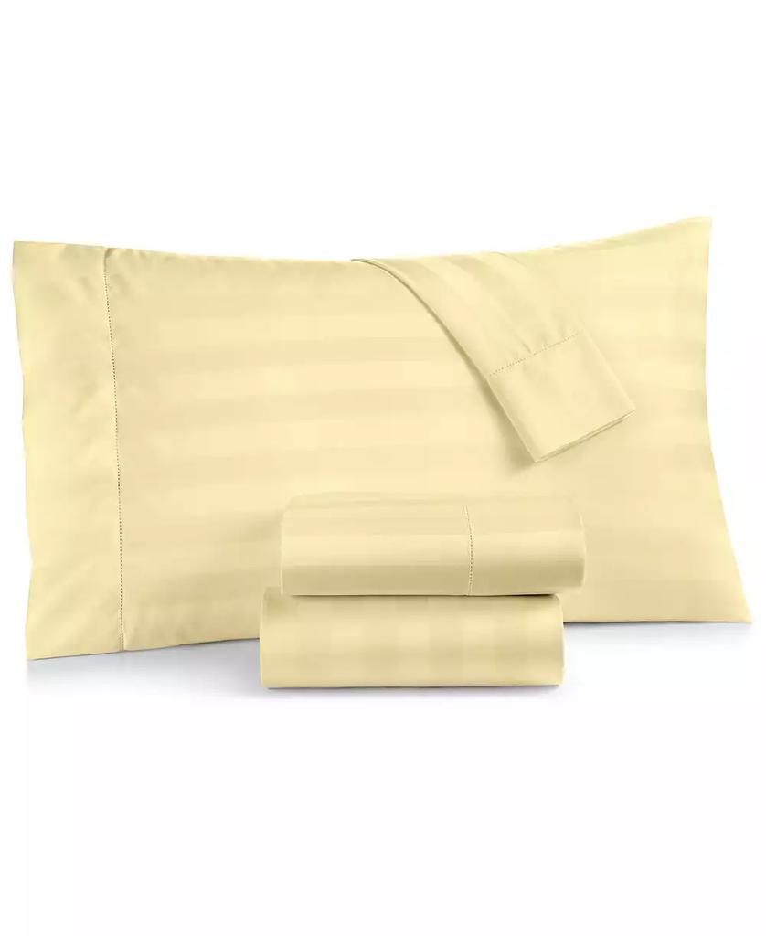 Charter Club LAST ACT! 1.5" Stripe 550 Thread Count 100% Cotton 4-Pc. Sheet Set, California King, Exclusively at Macy’s