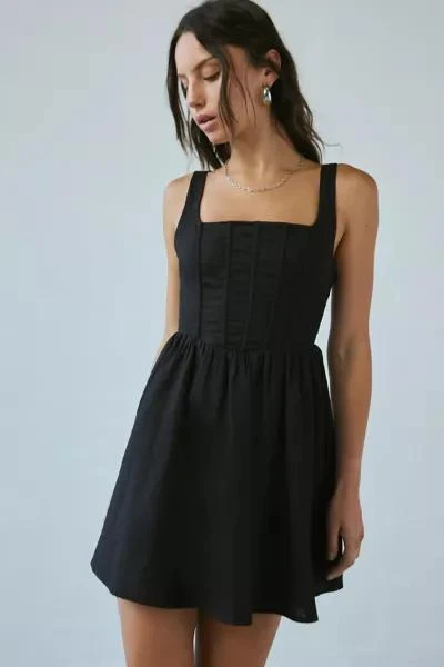 Kiss The Sky Kiss The Sky Belle Tie-Back Corset A-Line Mini Dress 4