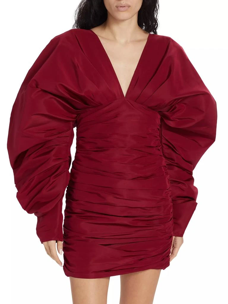 Aliétte Gathered Puff-Sleeve Minidress 2