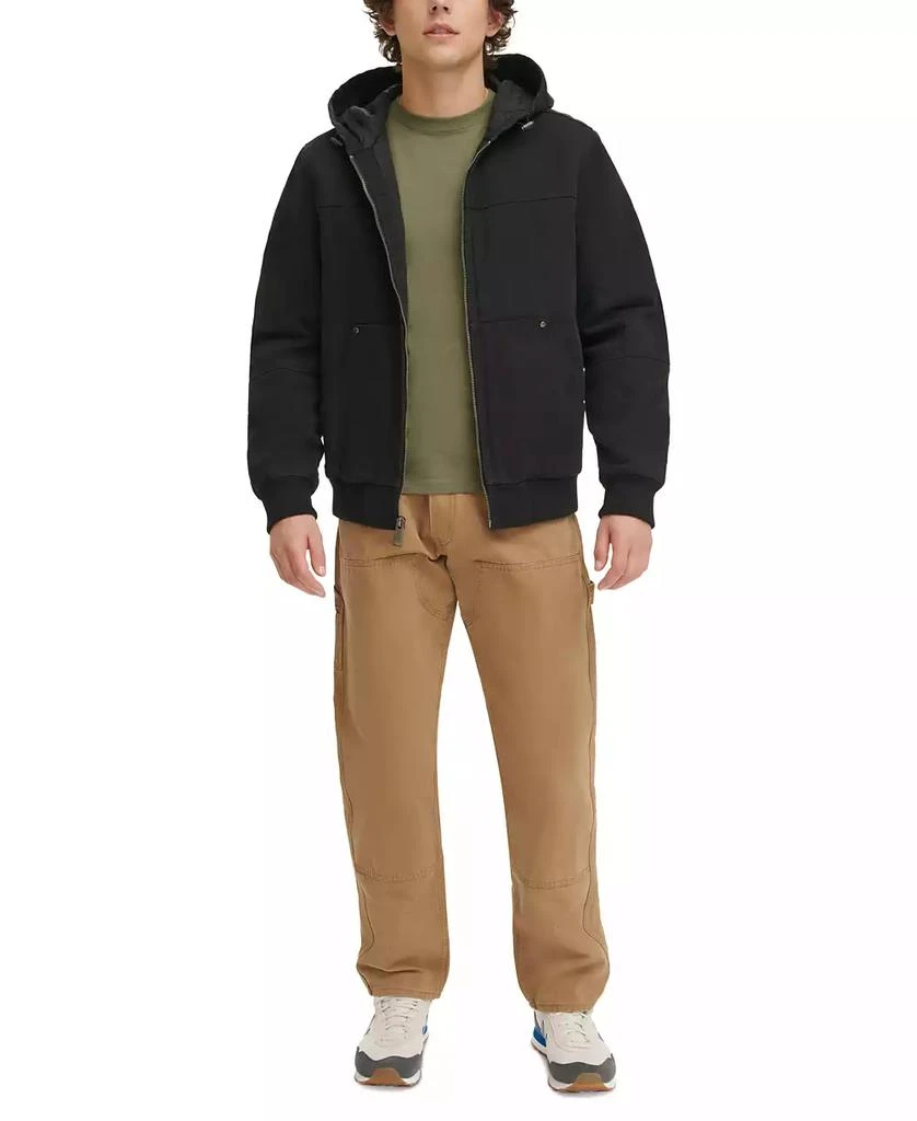 Levi's Men's Workwear Hoodie Bomber Jacket with Quilted Lining 5