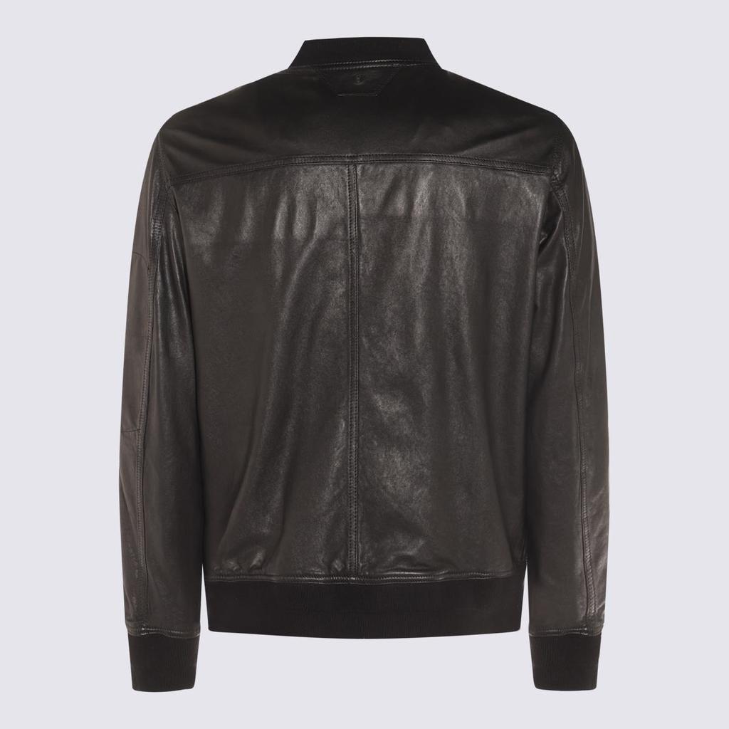 新品✨SalvatoreSantoro ジップアップレザージャケット 黒 48