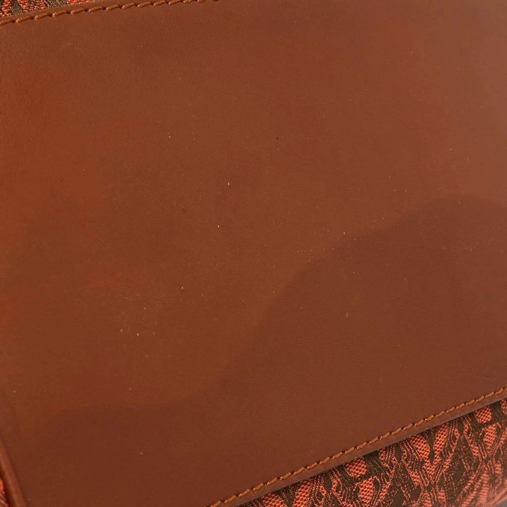 Gianfranco Ferre Gianfranco Ferre Brown Jacquard Fabric and Leather Flap Satchel 10