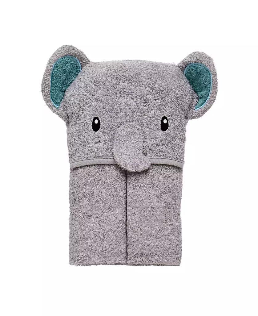 Little Me Baby Boys Or Baby Girls Elephant Cotton Hooded Bath Towel