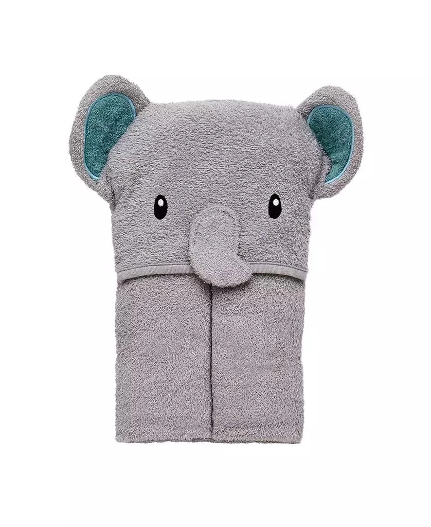 Little Me Baby Boys Or Baby Girls Elephant Cotton Hooded Bath Towel 2