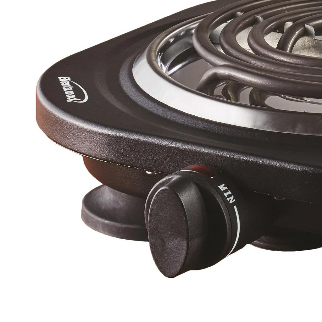 BRENTWOOD TS-321BK 1000 Watt Single Electric Burner in Black 2