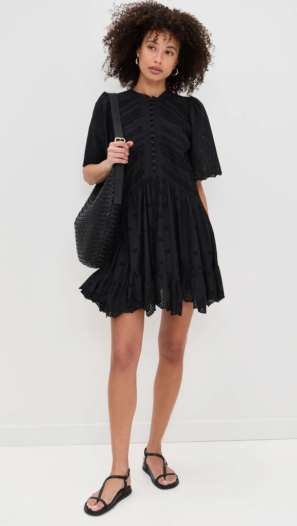 Madewell Eyelet Flutter Sleeve Mini Dress 4