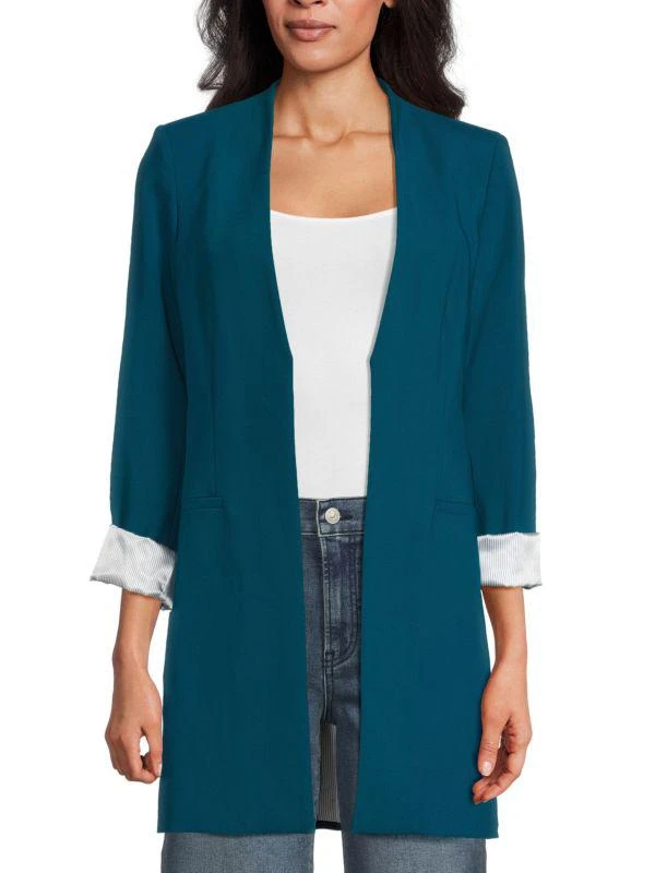 Calvin Klein Open Front Longline Blazer 1