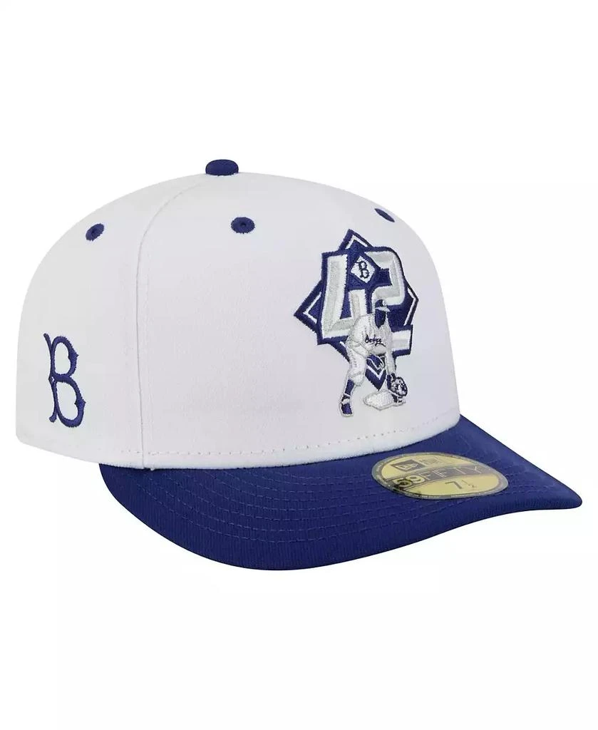 New Era Men's Jackie Robinson White Brooklyn Dodgers 59FIFTY Fitted Hat 1