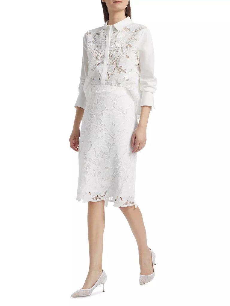 Kobi Halperin Nala Lace Pencil Skirt 2