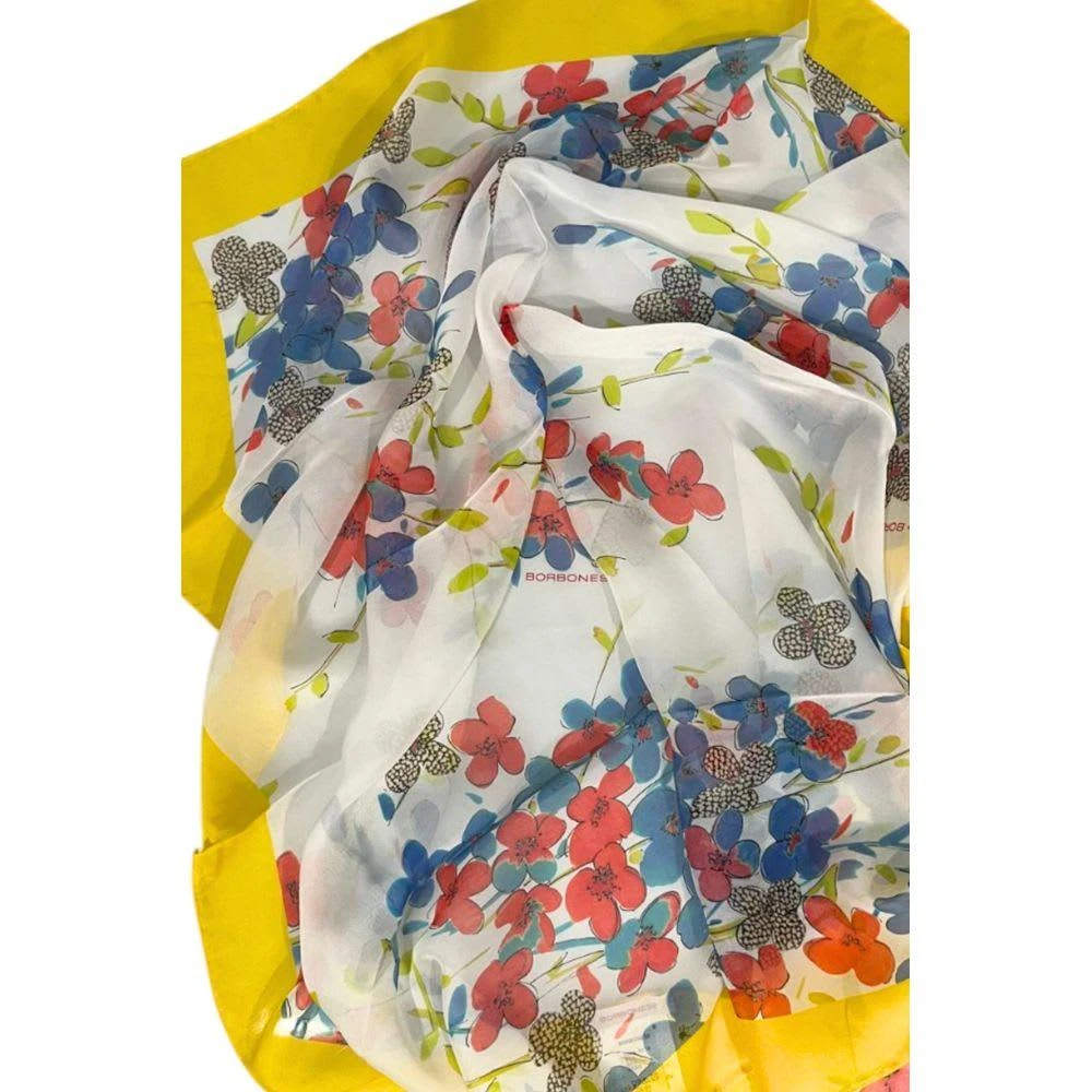 Borbonese yellow Silk Women Women
s Scarf 4