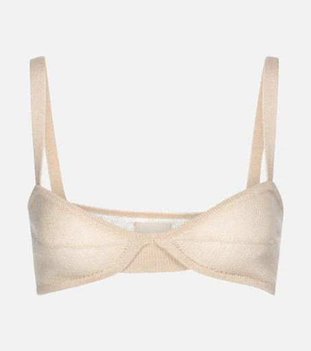 Khaite Eda cashmere bralette 1