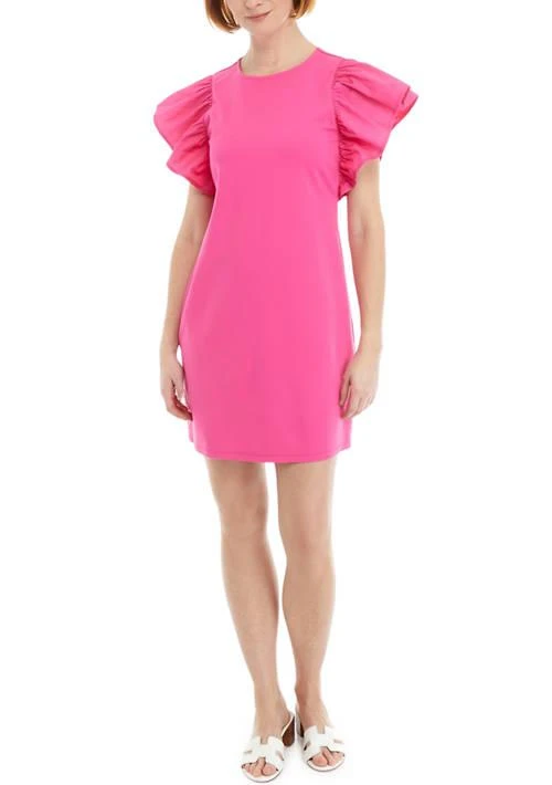 Ivy Womens Flutter Sleeve Ponte Dress  On Sale Now with Up to 70% Off |  Discover Exclusive Deals & Savings at BeyondStyle  Authentic Crown & Ivy  Women|Work Dresses | Dresses |
