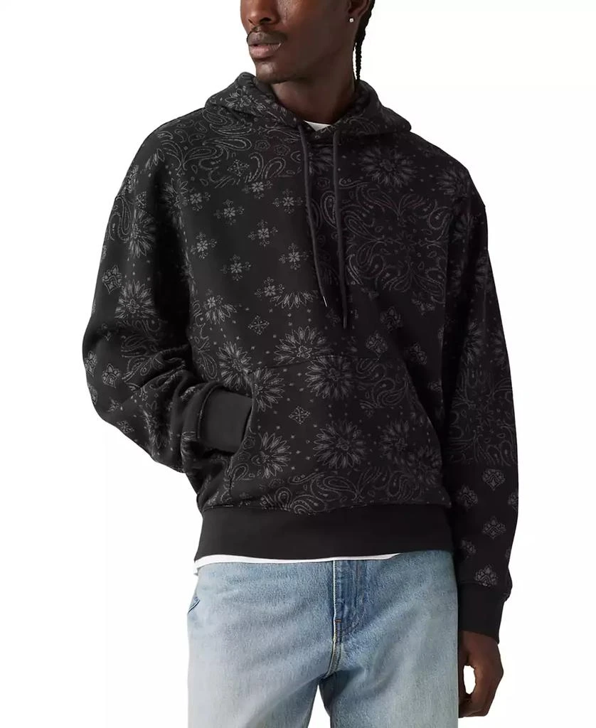 Levi's Men's Jensen Relaxed Fit Bandana Print Long Sleeve Hoodie 1