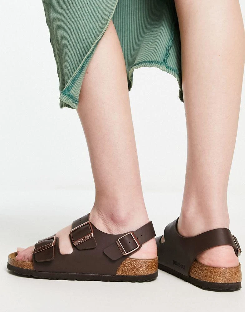 Birkenstock Birkenstock Milano Birko-Flor sandals in brown 2