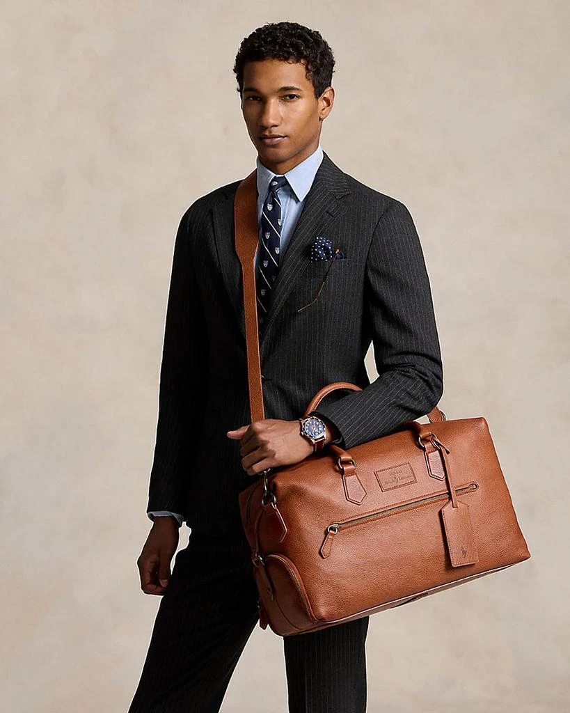 Ralph Lauren Pebbled Leather Duffel Bag 3