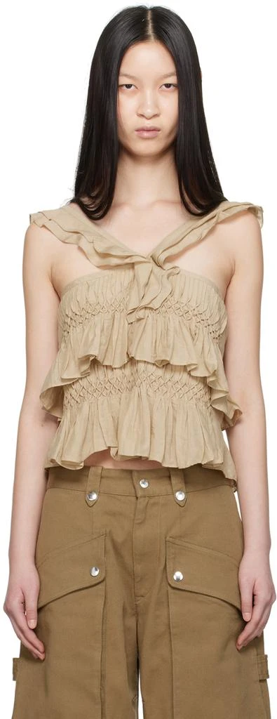 Isabel Marant Khaki Daren Top 1