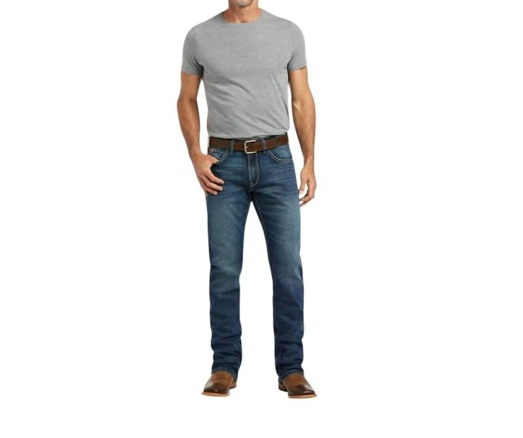 Ariat Men's M5 Stretch Madera Stackable Straight Leg Jean - Length: 32" In Heath 3