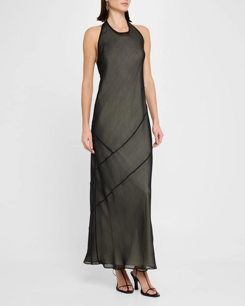 SIR. Strobe Halter Maxi Dress 4