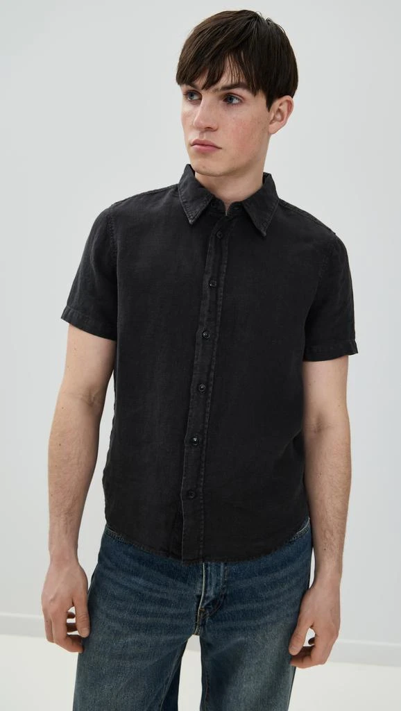 Citizens of Humanity Cairo Linen Short Sleeve Shirt 1
