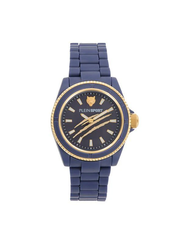 Plein Sport Scratch Silicone & Polycarbonate-Strap Watch/38MM 1