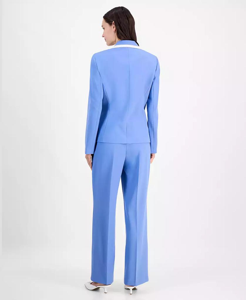 Shop Contrast-Tipped Pant Suit Set Regular \u0026 Petite Sizes on Sale at  BeyondStyle – Get 57% Off Contrast-Tipped Pant Suit Set Regular \u0026 Petite  Sizes with Limited-Time Flash Deals