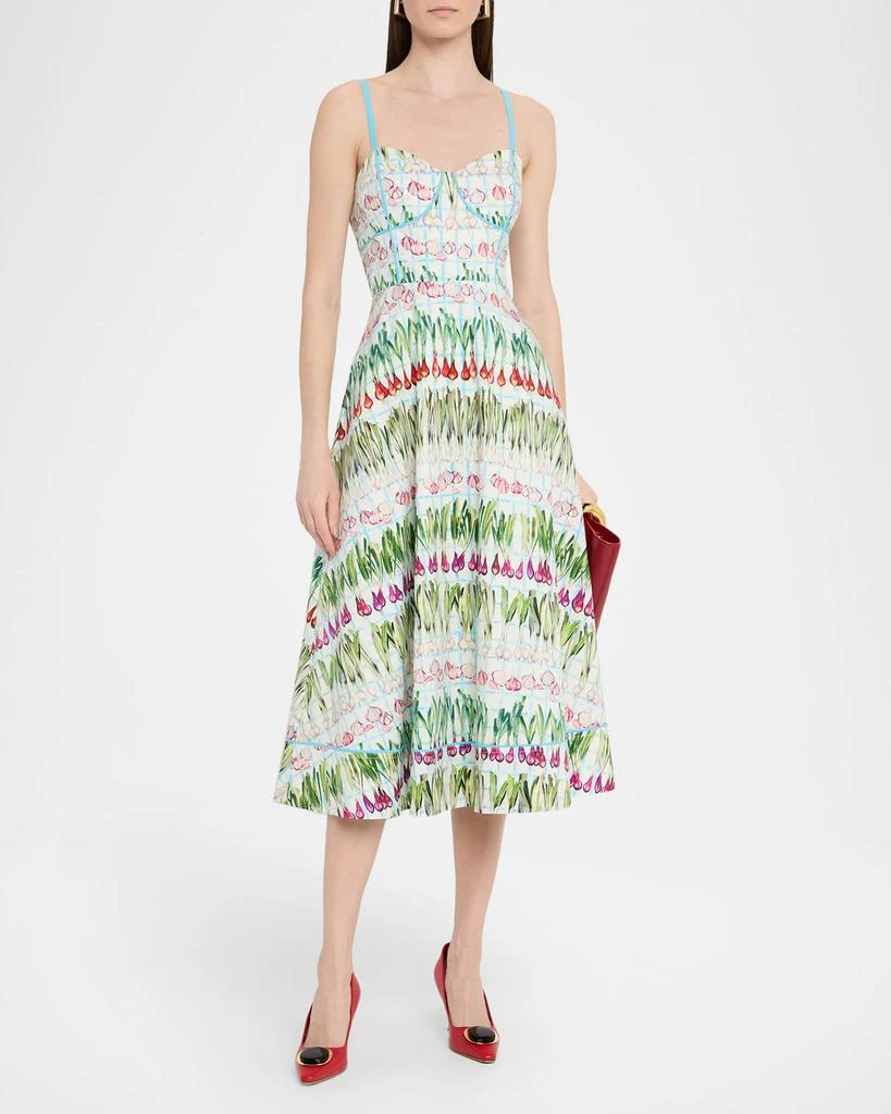 Rachel Antonoff Harper Radish A-Line Midi Dress 4