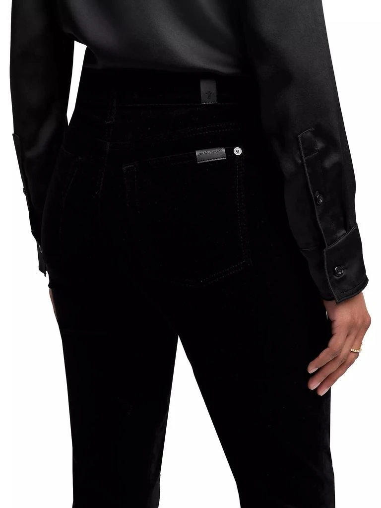 7 For All Mankind Ali Velvet Low-Rise Flared Jeans 6