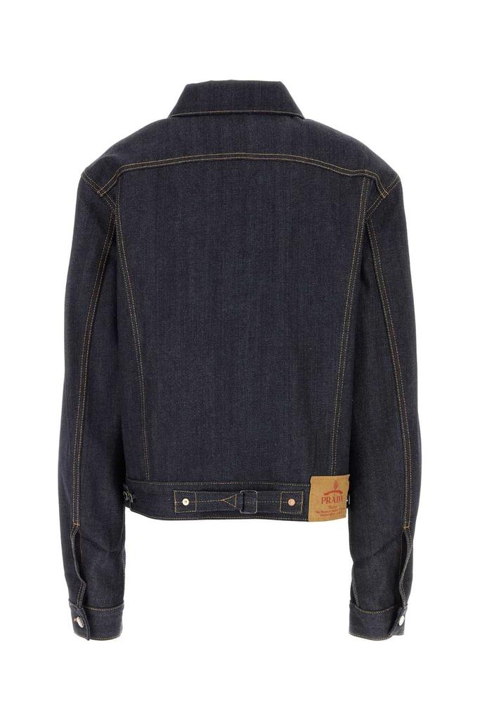 Shop Prada Button-Up Denim Jacket on Sale at BeyondStyle