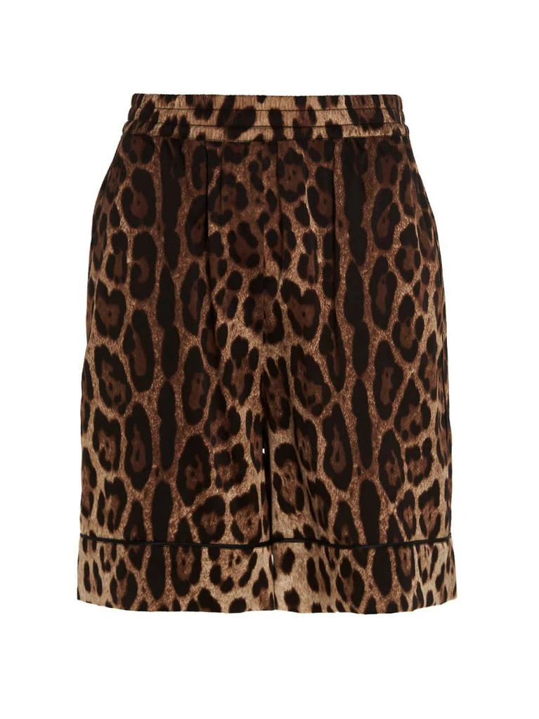 Dolce 
Gabbana Dolce 
Gabbana Leopard-Printed Elasticated Waistband Shorts 1