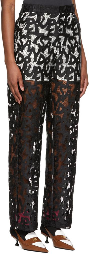 Puppets and Puppets Black Polyester Trousers