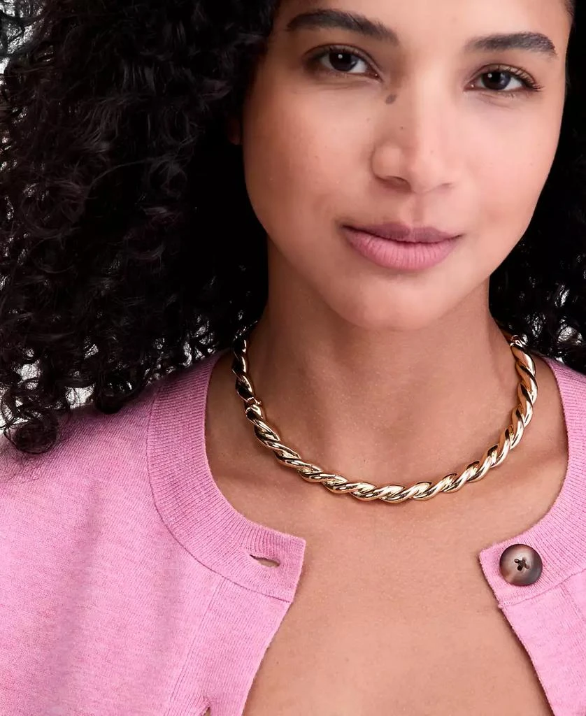 On 34th Twist Collar Necklace, 16" + 3" extender, Macy
s Exclusive 2