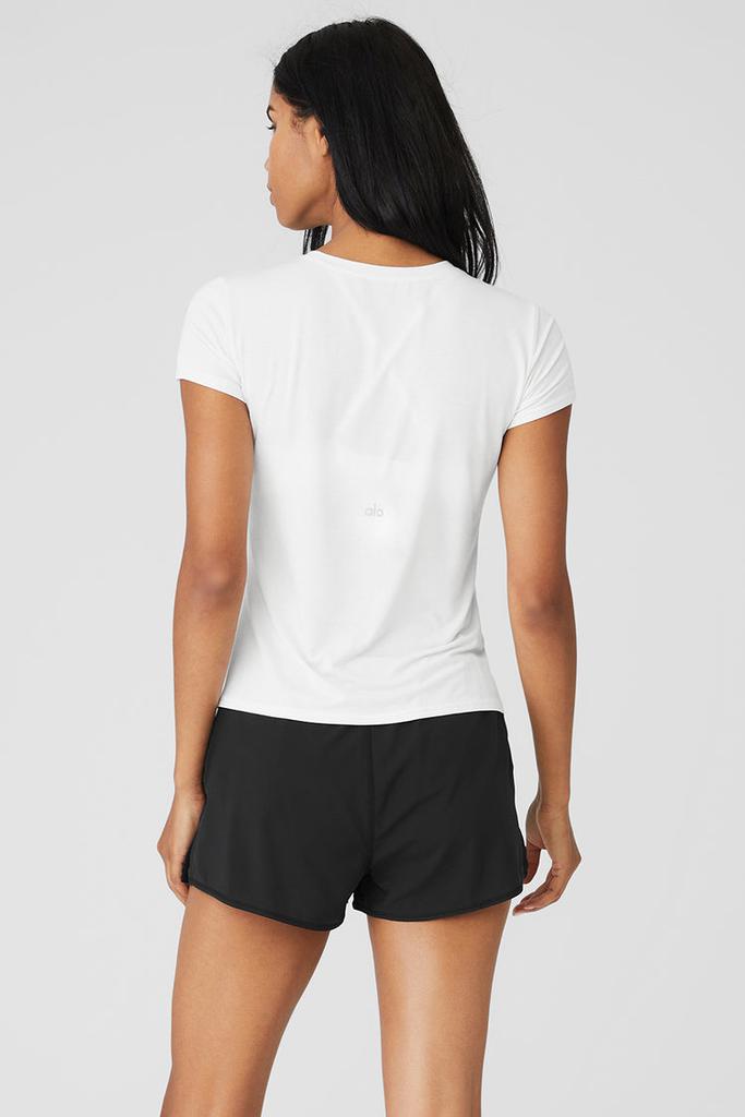 Alo All Day Short Sleeve - Lunar Grey