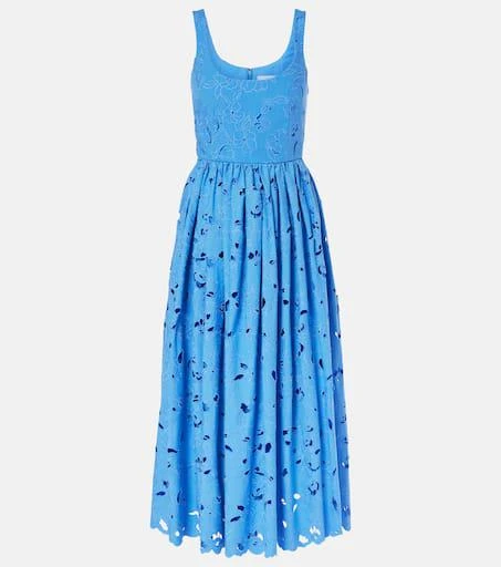 Erdem Floral cotton-blend midi dress 1