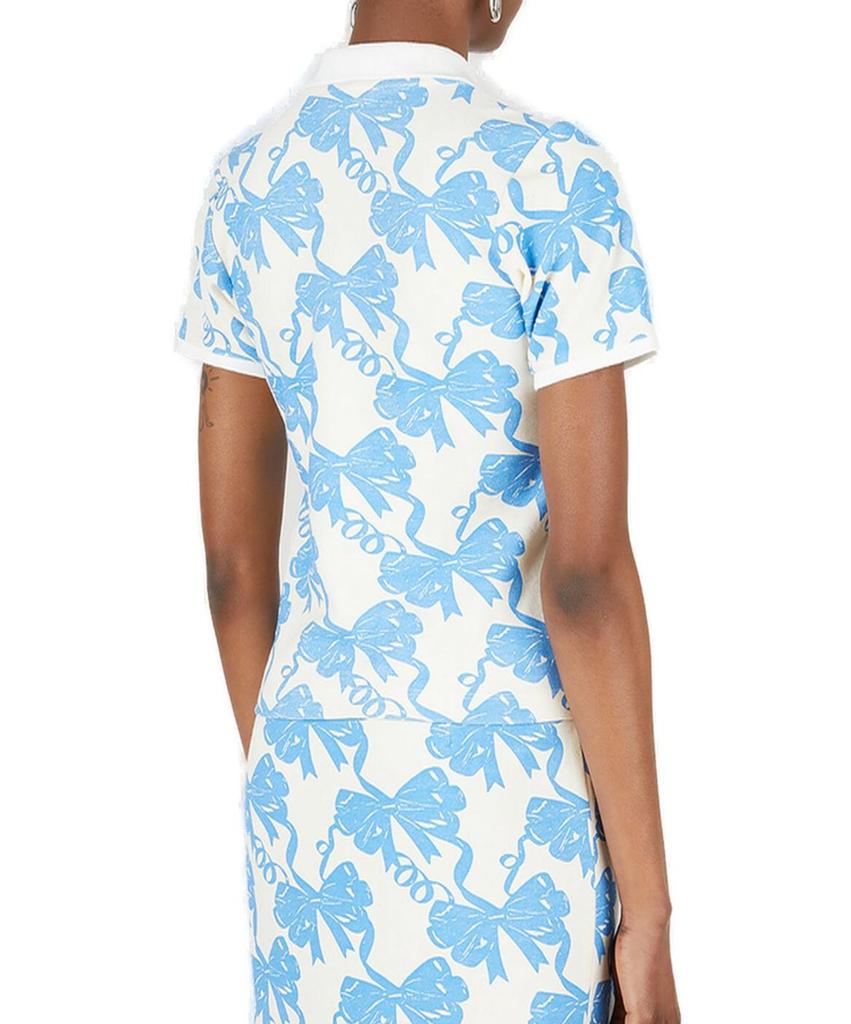 Maisie Wilen Maisie Wilen Motif-Printed Twill Polo Shirt