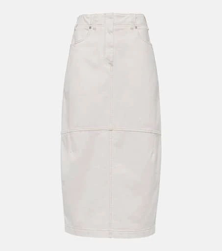 Brunello Cucinelli Denim midi skirt 1