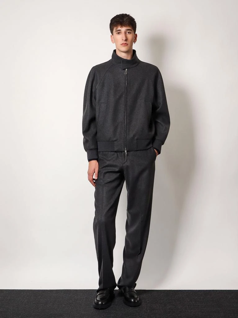 Fendi Stretch cashmere trouser with logoed detail 2
