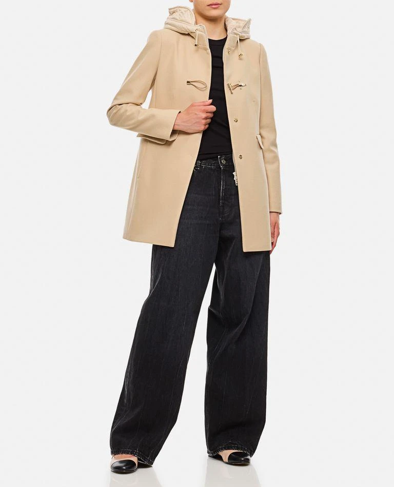 FAY Front Nylon Toggle Double Breasted Coat 2