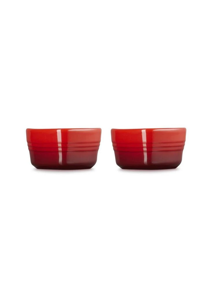 Le Creuset Stoneware set of two heart ramekins 2