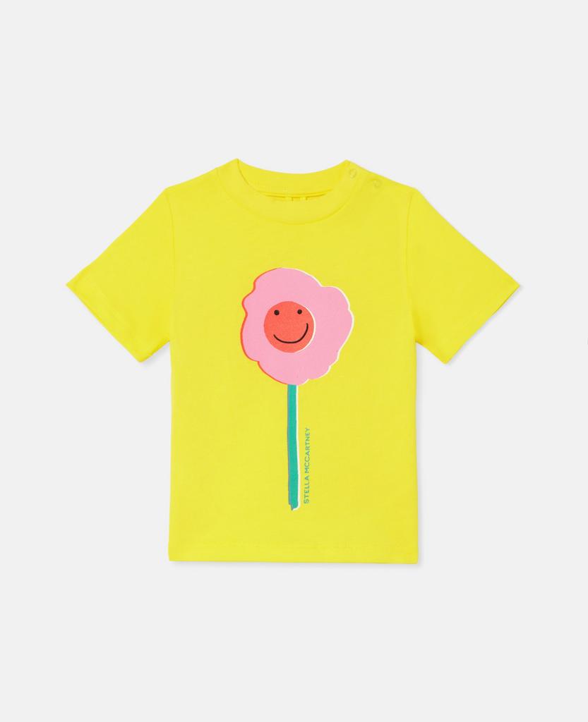 Stella McCartney Stella McCartney - Smiley Flower Motif T-Shirt, White, Size: 12m